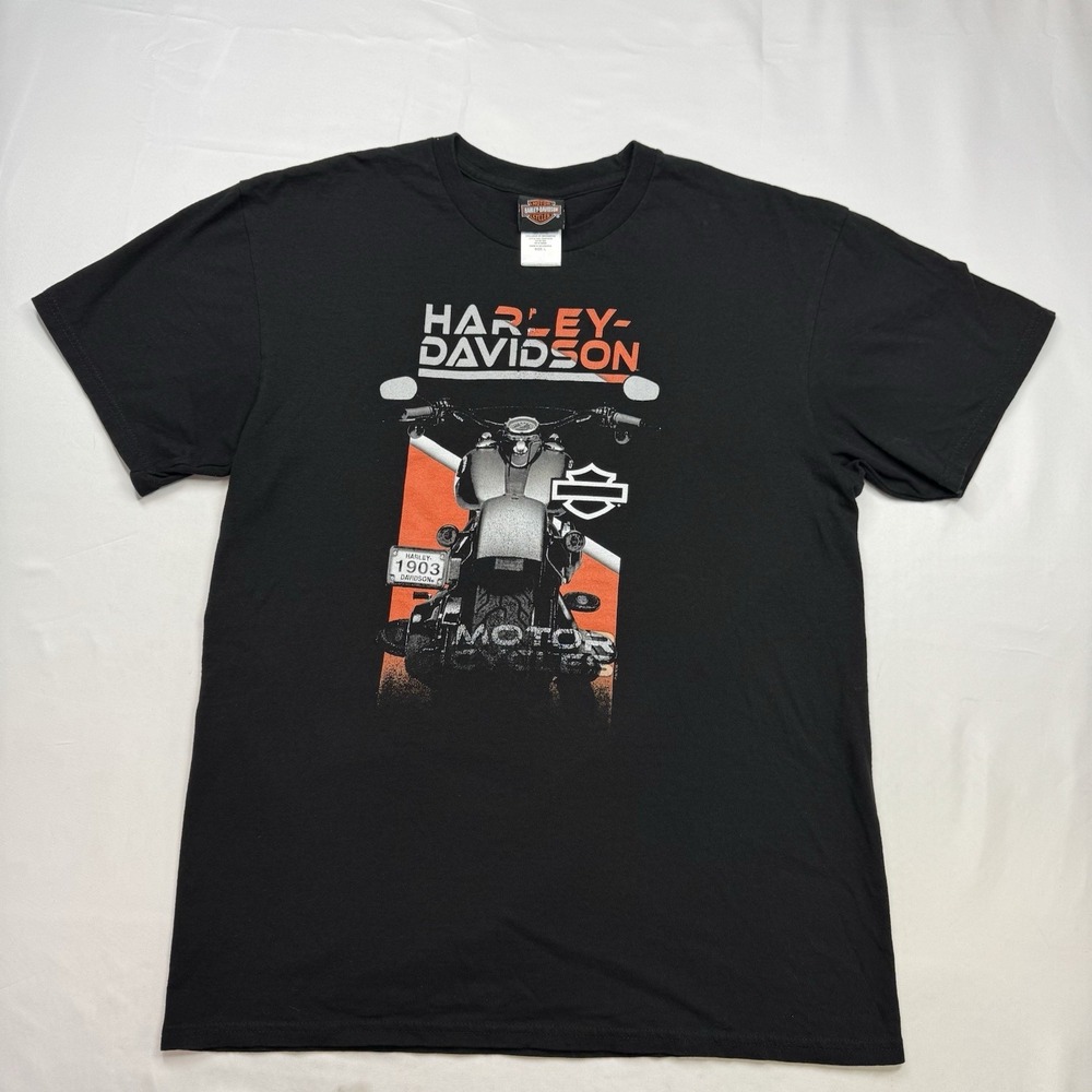 Harley Davidson T-shirt Men's Sz L 20x28 Fanatics Licensed Sports Group LLC Blck